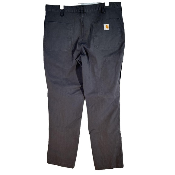 Carhartt Men's Gray Ripstop Relaxed Fit 34x32 - Picture 2 of 13